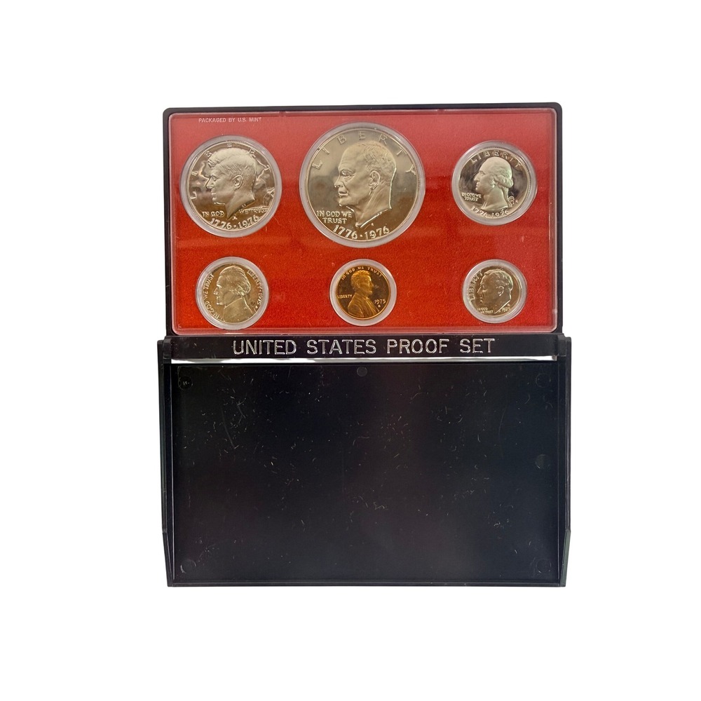 1975-S (2) US Mint 6 Coin Proof Set Bicentennial 1776-1976 Only 2,845,450 Minted - Picture 3 of 7